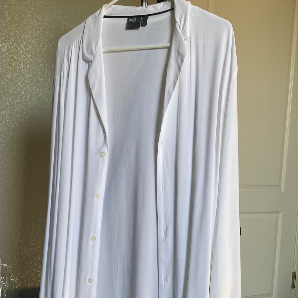 ASOS White Casual Button Down Shirt Classic Style